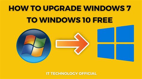 How To Upgrade Windows 7 To Windows 10 How To Update Windows 7 To