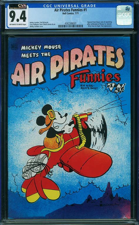 Air Pirates Funnies 1 Comic Book Sale Cgc 94 Nm Cva Exceptional