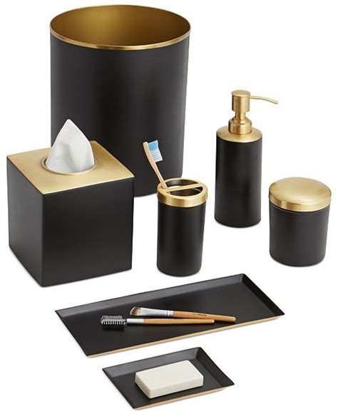 Take your space to the next level with bath accessories from cb2 canada. Paradigm Tuxedo Black Bath Accessories Collection ...