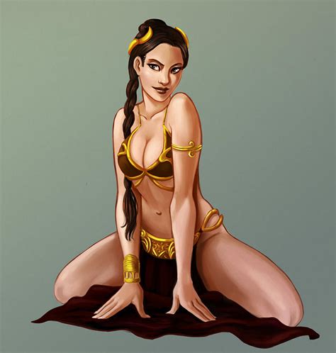 Slave Leia By Iara Art On Deviantart