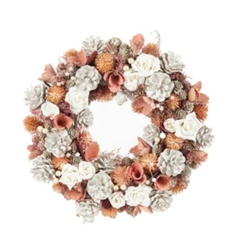 Blush Pinecone Wreath Firmins Lane Garden Supplies