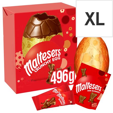 Maltesers Crunchy Chocolate Giant Egg 496g British Chocolate Factory