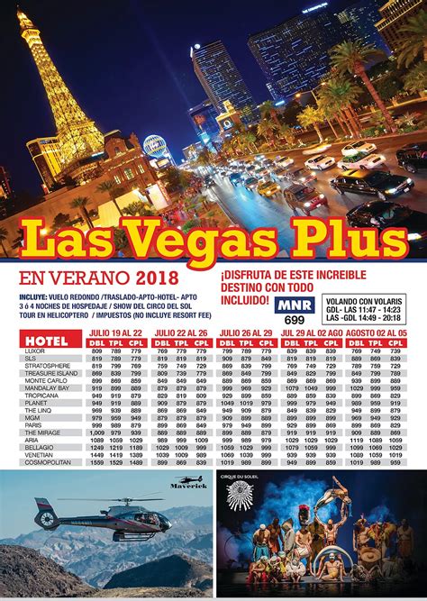 Viaje Paquetes A Las Vegas Todo Incluido Desde Guadalajara 2024 2025