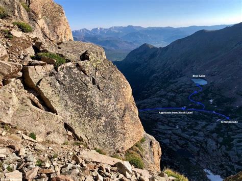 Scrambling Upper Glacier Gorge Rocky Mountain National Park Colorado