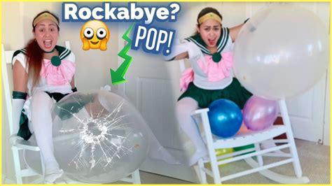 Balloon Sit To Pop In The Rocking Chair Balloon Pop Looner Youtube