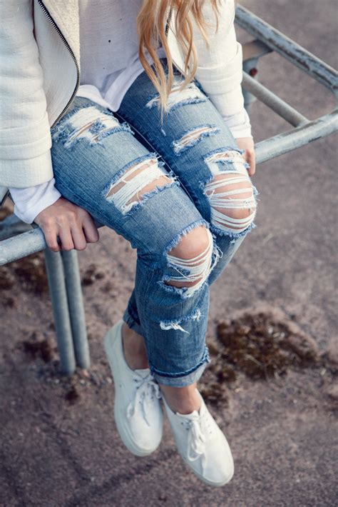 Martina M Diy Shredded Jeans