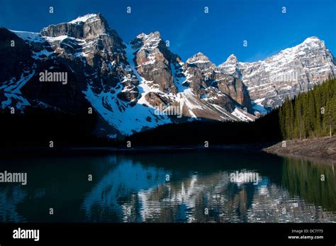 Wenkchemna Peaks With Moraine Lake Banff National Park Alberta