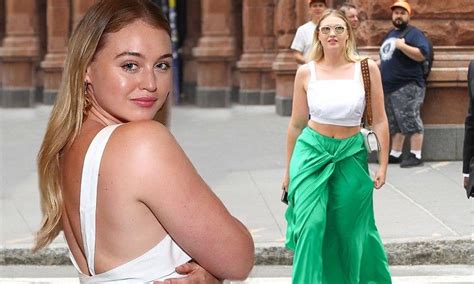 Model Iskra Lawrence Teases At Her Famed Curves In Nyc — Daily Mail Backless Dress Formal