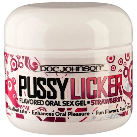 Doc Johnson Pussy Licker Strawberry Edible Scented Gel Water Based Same