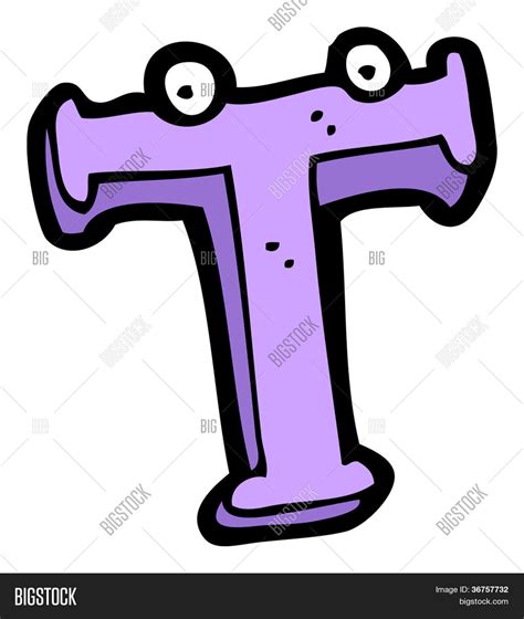 Cartoon Letter T Image And Photo Free Trial Bigstock