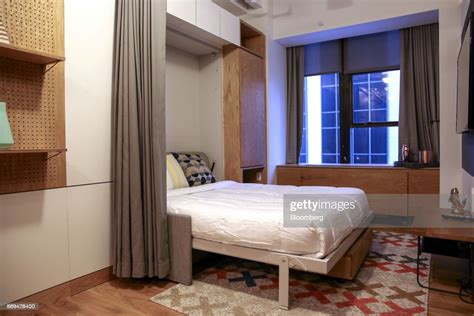 A Murphy Bed Is Seen In A Studio Apartment At The Welive Building In