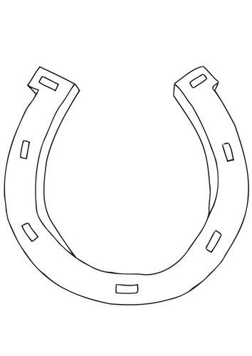 Coloring page horseshoe - img 21699. | Horse coloring pages, Crayola coloring pages, Horseshoe