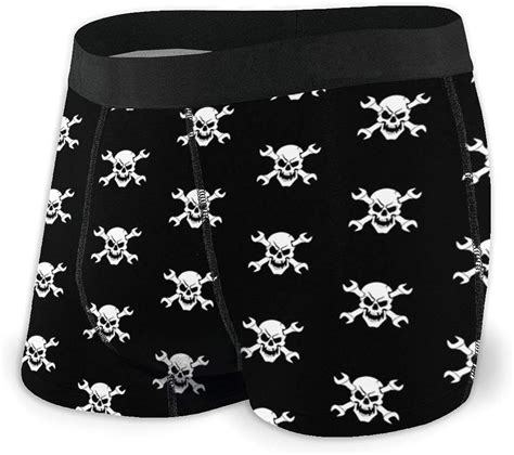 Amazon Com Xtgoo Men S Boxer Brief Underpants Skull And Wrenches