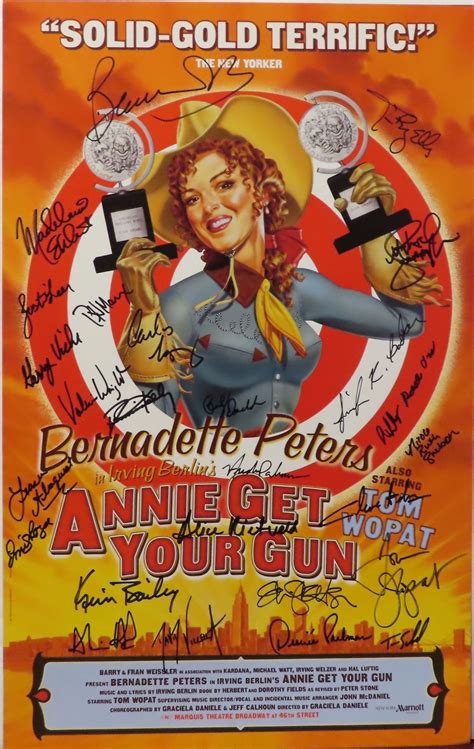 Bernadette Peters In Irving Berlin S Annie Get Your Gun Broadway Poster