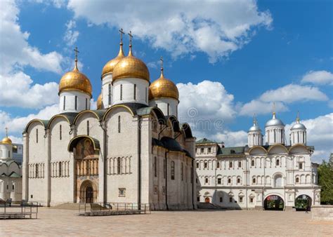 The Dormition Cathedral Moscow Kremlin Stock Image Image Of Religion