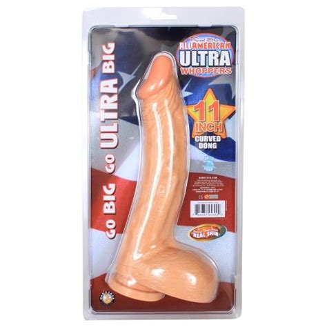 All American Whopper Curved Waterproof Dong Flesh 11