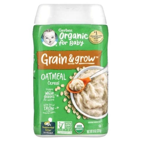 Jual Gerber Grain And Grow Oatmeal Cereal Whole Grains 227gr Di Seller