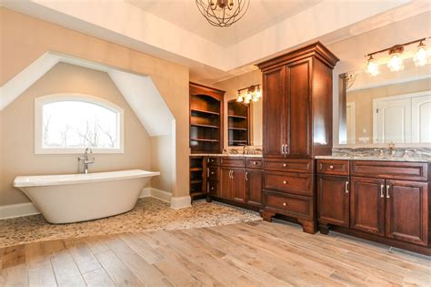 A bathtub, also known simply as a bath or tub, is a container for holding water in which a person or animal may bathe. Master Bathroom with freestanding soaking tub | Bathroom ...