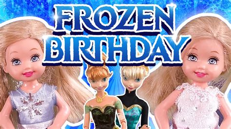 Barbie The Twins Frozen Birthday Ep186 Youtube