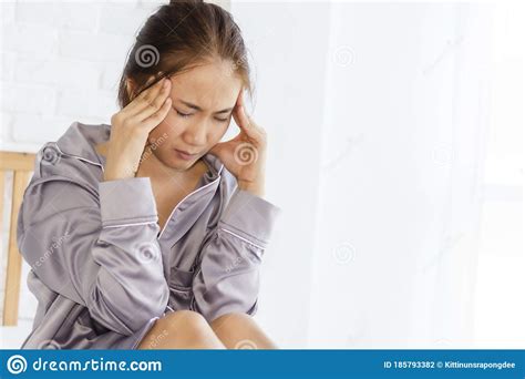 Stress Headaches Migraines Office Syndrome Stock Photo Image Of