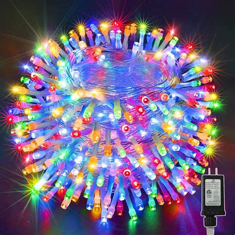Christmas String Lights 98ft 300 Leds Indoor Outdoor Fairy Lights 8