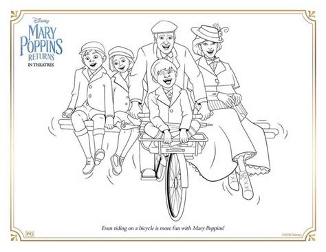 Free Printable Mary Poppins Returns Coloring Activity Sheets