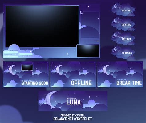 Twitch Packs Overlays Screens On Behance Twitch Streaming Setup Overlays Twitch