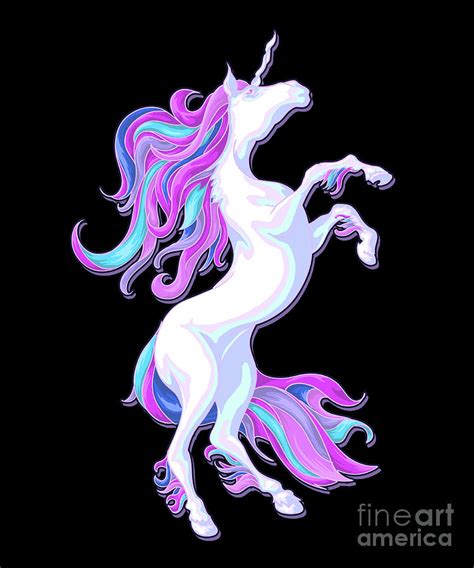 The Majestic Unicorn Mythical Love Digital Art By Andrew Gaia Pixels