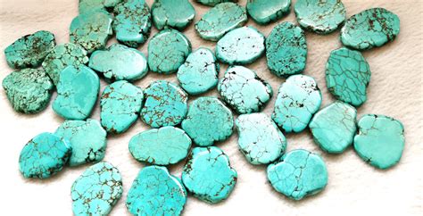 10pcs Blue Green Marble Turquoise Stone Free Form Stone Slab Etsy