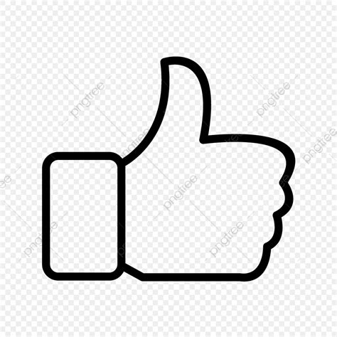 Vector Like Icon Hand Like Thumbs Up Png And Vector