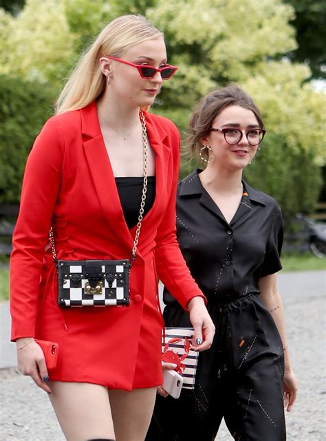 Sophie Turner And Maisie Williams Arrive At The Wedding Of Kit