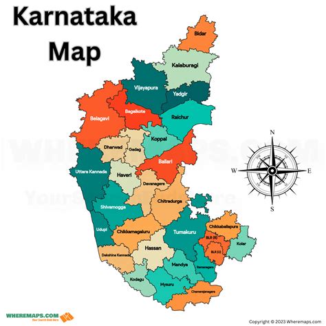 Karnataka District Map All Completed List