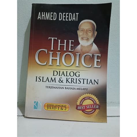 The Choice Dialog Islam And Kristian Ahmed Deedat Shopee Malaysia
