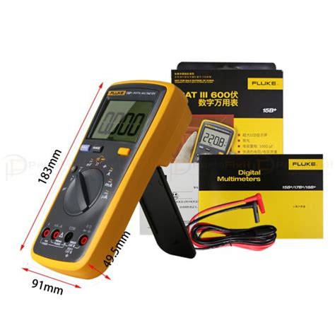 Fluke 15b Digital Multimeter Acdc Voltage Current Capacitance Ohm