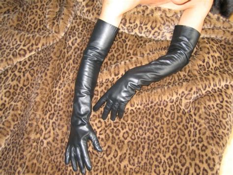 60 Cm Lange Damen Lederhandschuhe Miceli Made In Italy Miceli Gloves In Leather