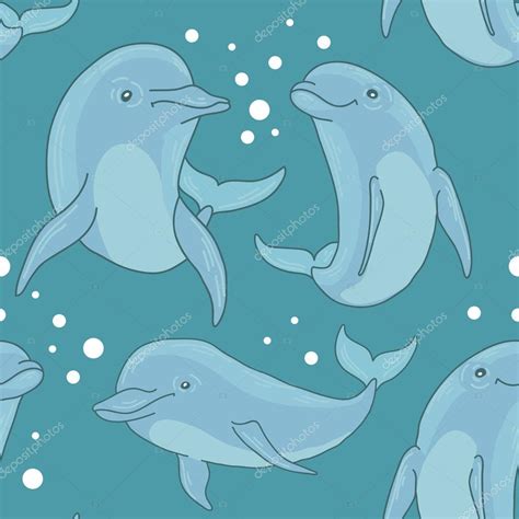 Cute Blue Dolphins Stock Vector Image By ©marialetta 86943972