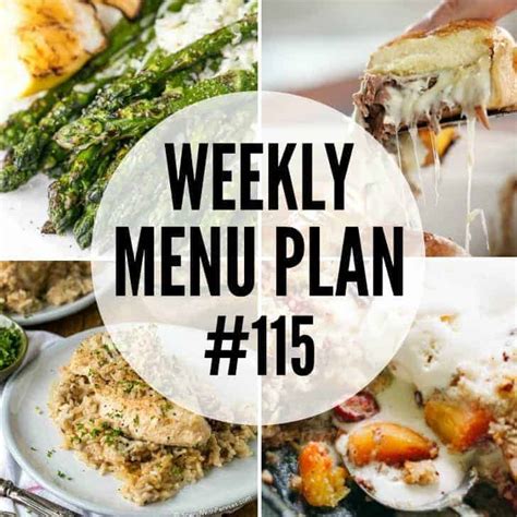 Weekly Menu Plan 115 ⋆ Real Housemoms