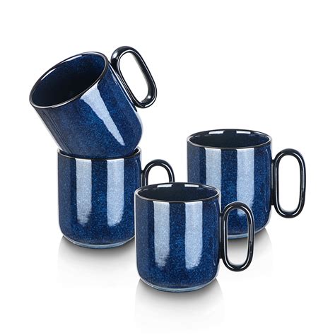 Vicrays Ceramic Coffee Mug Set 18 Ounce Large Stoneware Mug For Men