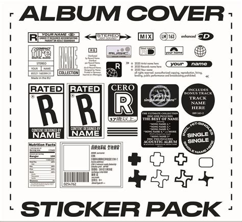 Free Album Cover Sticker Pack
