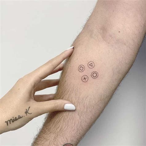 Sony PS Tattoo By Sara Kori Tattoos Cool Arm Tattoos Ankle Tattoo