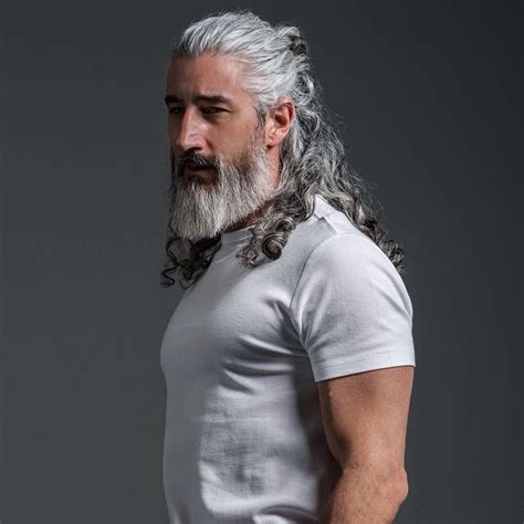 Ash Grey Silver Hair Men Long 21 Cool Hairstyles For Men Men Hair