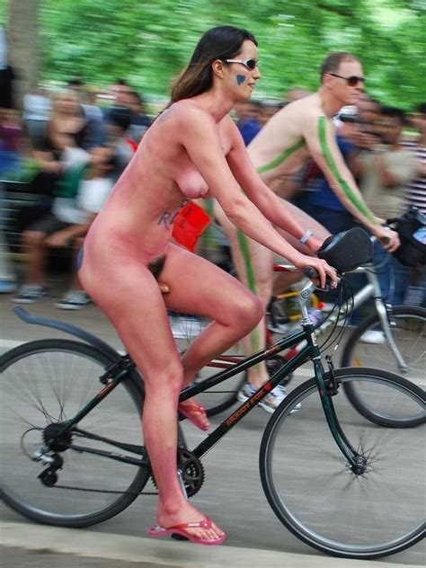 See And Save As Red Body Paint London Wnbr Word Naked Bike Ride Porn