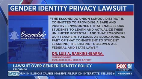 Escondido Teachers Suing School District Over Gender Identity Policy Youtube
