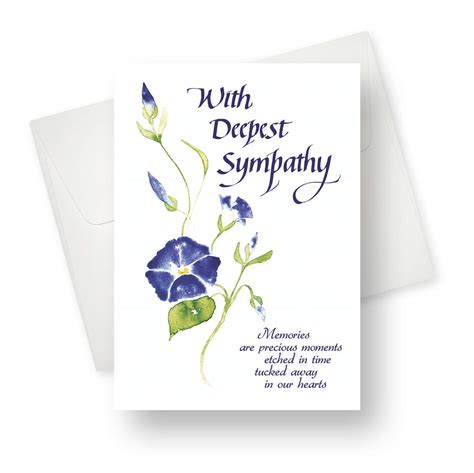 Northern Cards 12 Sympathy Cards Flower Wisp May All The Cherished