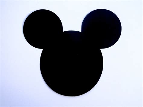 6 Mickey Mouse Head Ears Die Cut Disney Mickey Mouse