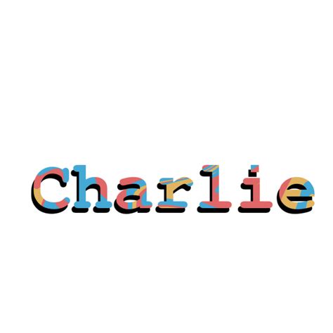 Charlie Name Artwork Ibispaint