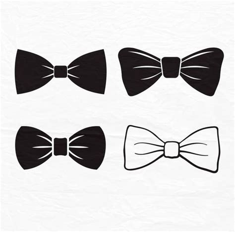 Bow Tie Svg Files For Cutting Bowtie Cricut Boy Designs Svg Etsy