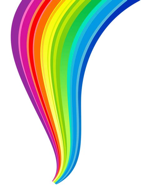 Rainbow Line Transparent Clipart | Rainbow png, Rainbow clipart, Rainbow images