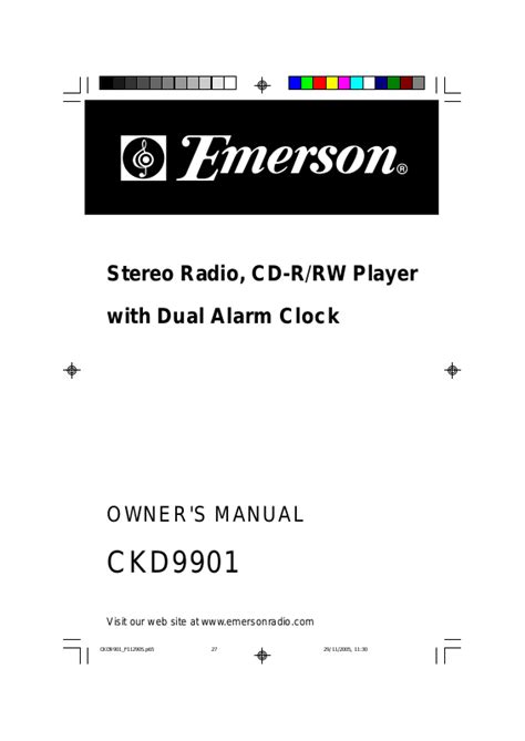 Emerson Ckd9901 User Manual