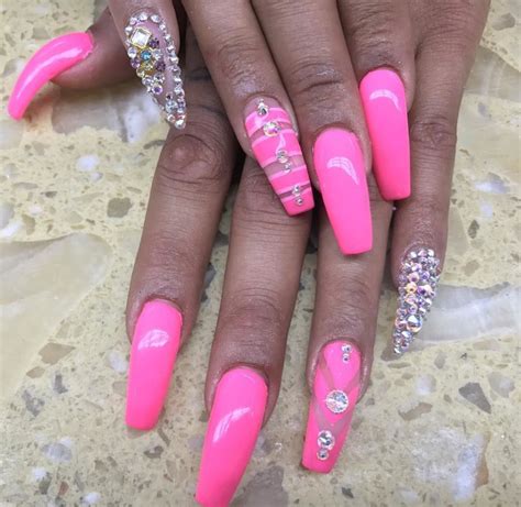 Maybe you would like to learn more about one of these? Neon pink | Hot nails, Nail designs, Nail decorations
